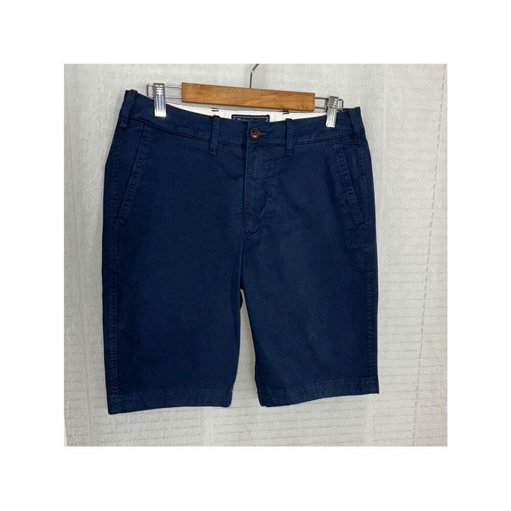 Abercrombie & Fitch 31 x 11” Inseam Navy Cotton Stretch Shorts